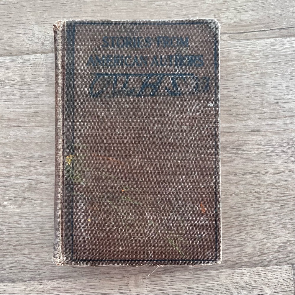 Antique 1914 Book STORIES from AMERICAN AUTHORS (First-Year High School ENGLISH)
